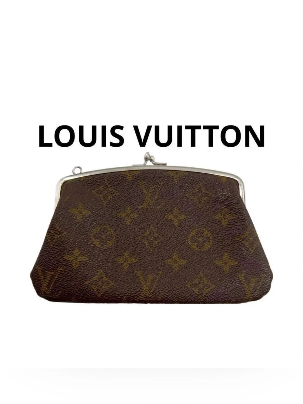 Louis Vuitton Limited Bucket Bag Mono kisslock Clutch Pre-Owned